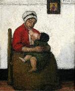 Jakob Smits Great Red Maternity oil on canvas